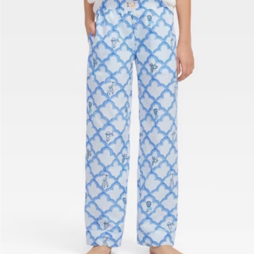 Boys' Geo Trellis Pajama Pants Blue - Roller Rabbit x Target M